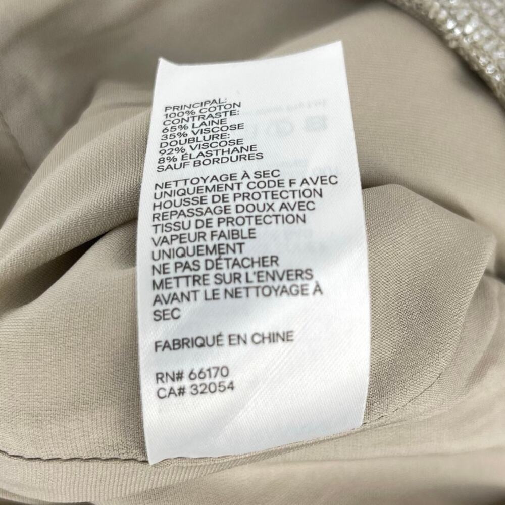 Zimmermann | NWT Coaster Metallic Split Pants in Champagne Silver Size 1 / US 6 - Picture 14 of 14